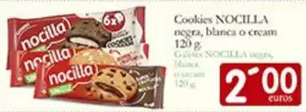 Supermercados Bip Bip NOCILLA Cookies negra, blanca o cream oferta