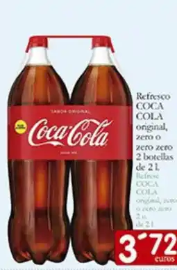 Supermercados Bip Bip COCA COLA  Refresco original zero o zero zero 2 oferta