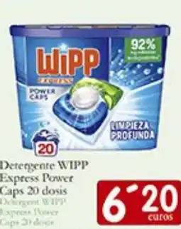 Supermercados Bip Bip WIPP Detergente Express Power Caps 20 dosis Detergent WIPP Express Power Caps 20 dos oferta