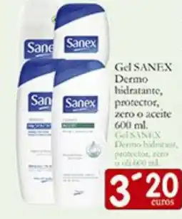 Supermercados Bip Bip SANEX Gel Dermo hidratante, protector, zero o aceite oferta