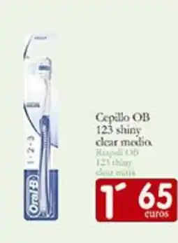 Supermercados Bip Bip ORAL-B Cepillo OB 123 shiny clear medio oferta