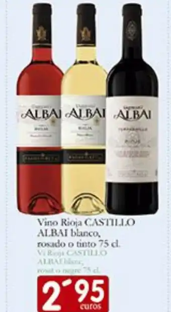 Supermercados Bip Bip CASTILLO ALBAI Vino Rioja blanco, rosado o tinto oferta