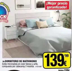 Rapimueble Blanco - dormitorio de matrimonio oferta