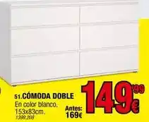 Rapimueble Blanco - comoda doble oferta