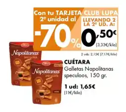 Supermercados Lupa CUÉTARA Galletas Napolitanas speculoos oferta