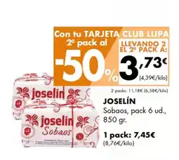 Supermercados Lupa JOSELÍN Sobaos oferta