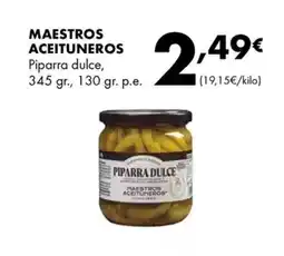 Supermercados Lupa MAESTROS ACEITUNEROS Piparra dulce oferta
