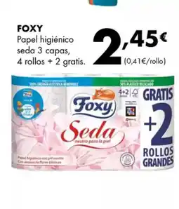 Supermercados Lupa FOXY Papel higiénico seda 3 capas oferta