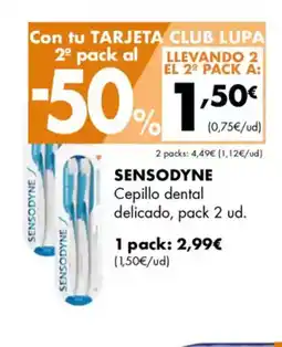 Supermercados Lupa SENSODYNE Cepillo dental delicado, pack 2 ud. oferta