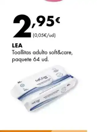 Supermercados Lupa LEA Toallitas adulto soft&care, oferta