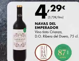 Supermercados Lupa NAVAS DEL EMPERADOR Vino tinto Crianza, D.O. Ribera del Duero oferta