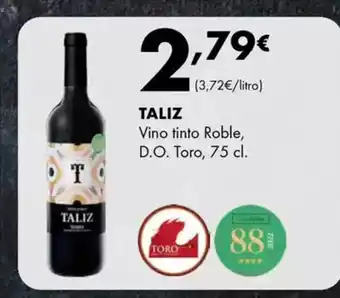 Supermercados Lupa TALIZ Vino tinto Roble, D.O. Toro oferta