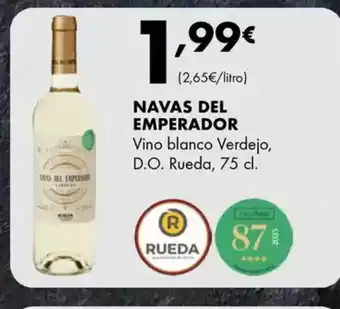 Supermercados Lupa NAVAS DEL EMPERADOR Vino blanco Verdejo, D.O. Rueda oferta