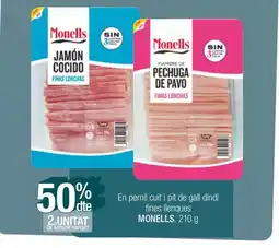 Condis MONELLS En pernil cuit i pit de gall dindi fines llenques oferta