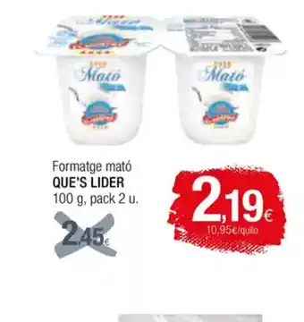 Condis QUE'S LIDER Formatge mató oferta