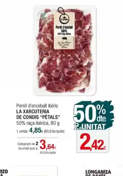 Condis LA XARCUTERIA DE CONDIS "PÈTALS" Pernil d'enceball ibèric 50% raça ibèrica oferta