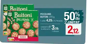 Condis PICCOLINIS BUITONI oferta