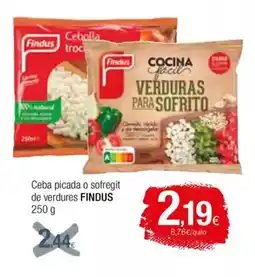 Condis FINDUS Ceba picada o sofregit de verdures oferta