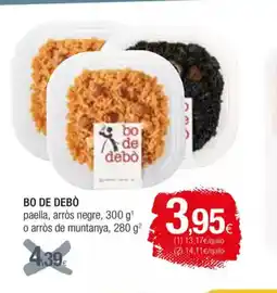 Condis BO DE DEBÒ paella, arròs negre oferta