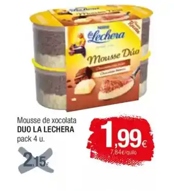 Condis DUO LA LECHERA Mousse de xocolata oferta