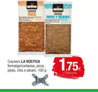 Condis Crackers formatge/carbassa, pizza, pipes, chia o sèsam oferta