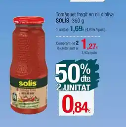 Condis SOLIS Tomàquet fregit en oli d'oliva oferta