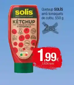 Condis SOLÍS Quetxup amb tomàquets de cultiu oferta