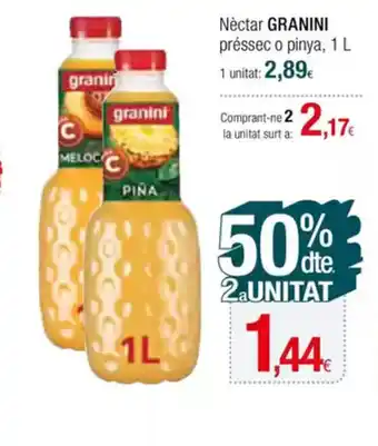 Condis GRANINI Néctar préssec o pinya oferta