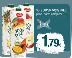 Condis JUVER 100% FREE Sucs pinya poma o tropical oferta