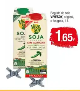 Condis VIVESOY Beguda de soia original, o lleugera oferta