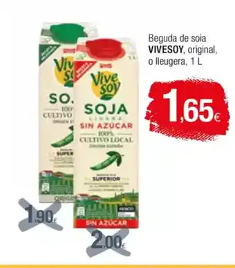 Condis VIVESOY Beguda de soia original, o lleugera oferta