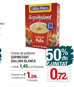 Condis SOPINSTANT GALLINA BLANCA Crema de pollastre oferta