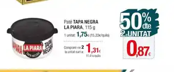 Condis TAPA NEGRA LA PIARA Paté oferta