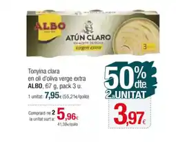 Condis ALBO Tonyina clara en oli d'oliva verge extra oferta