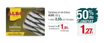 Condis ALBO Sardines en oli d'oliva oferta