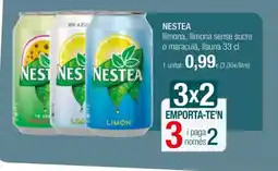 Condis NESTEA Ilimona, llimona sense sucre o maracuià, llauna oferta