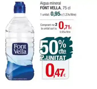 Condis FONT VELLA Aigua mineral oferta