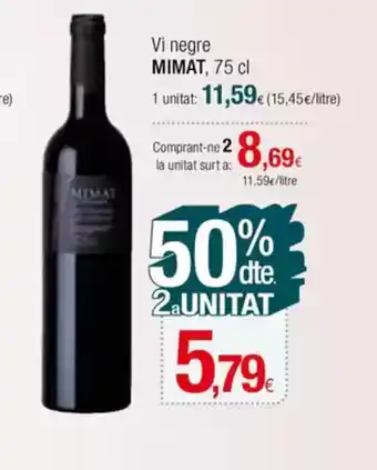 Condis MIMAT Vi negre oferta