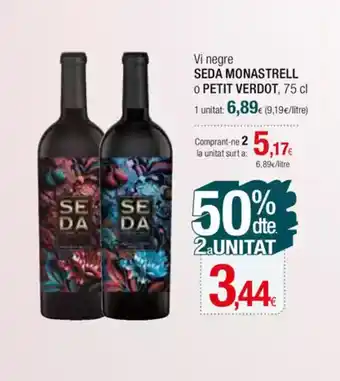 Condis SEDA MONASTRELL Vi negre oferta