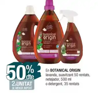 Condis BOTANICAL ORIGIN En lavanda, suavitzant 50 rentats, netejador oferta