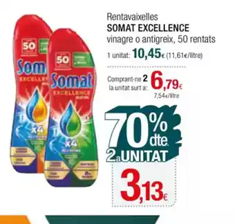 Condis SOMAT EXCELLENCE Rentavaixelles vinaigre o antigreix oferta