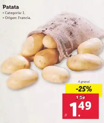 Lidl Patata oferta