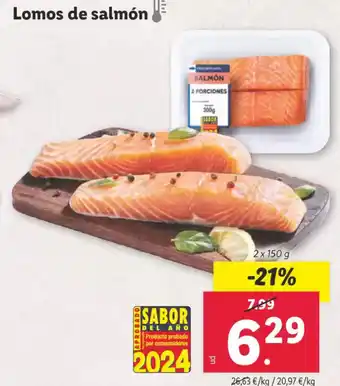 Lidl Lomos de salmón oferta