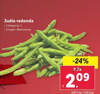 Lidl Judía redonda oferta