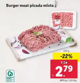 Lidl Burger meat picada mixta oferta