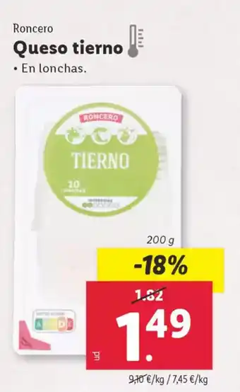 Lidl RONCERO Queso tierno oferta