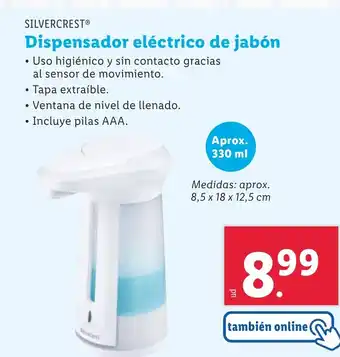 Lidl SILVERCREST® Dispensador eléctrico de jabón oferta