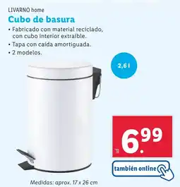 Lidl LIVARNO HOME Cubo de basura oferta