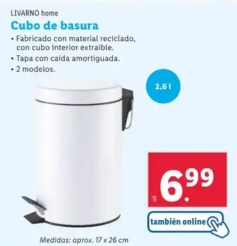 Lidl LIVARNO HOME Cubo de basura oferta