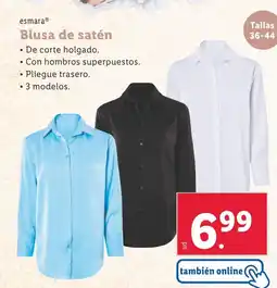 Lidl ESMARA Blusa de satén oferta